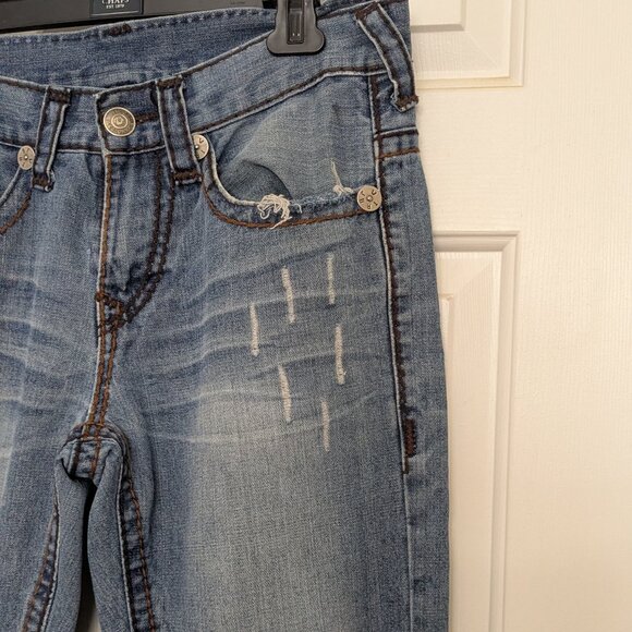 True Religion Men's  Relaxed Straight  Size 34 Blue - Picture 4 of 16